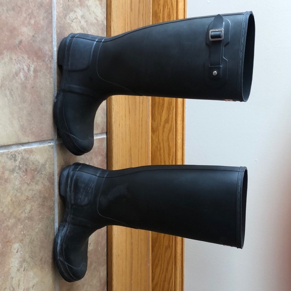 Black Hunter Boots Size 10 - Picture 4 of 8